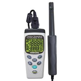 デジタル温湿度計 TM-184 (高精度/データロガー機能付き)
