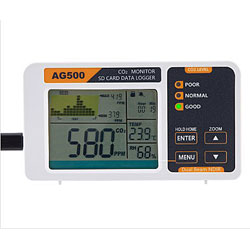 CO2モニター AG500 (データロガー機能付き)