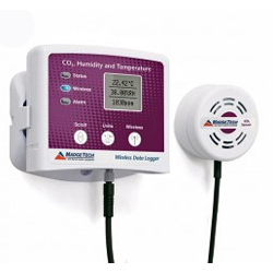 無線式CO2・温度・湿度データロガー RFCO2RHTemp2000A (ISO17025 温度湿度校正証明書付)