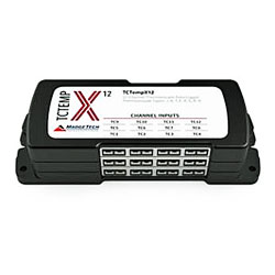 温度データロガー TCTempX12 (熱電対12チャンネル、ISO/IEC 17025校正証明書付、冷接点補償)