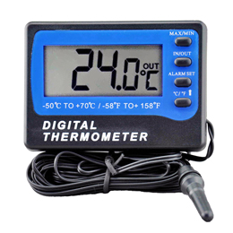 デジタル温度計 TT-803 (内部・外部温度2チャンネル温度計)